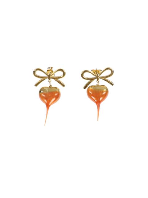 OTTOLINGER BOW HEART EARRING / GOLD