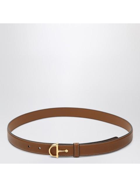GUCCI Gucci Slim Leather-Colored Belt With Half Buckle Women