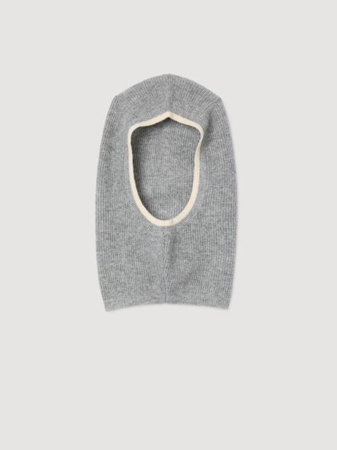 Sandro RIBBED WOOL BALACLAVA