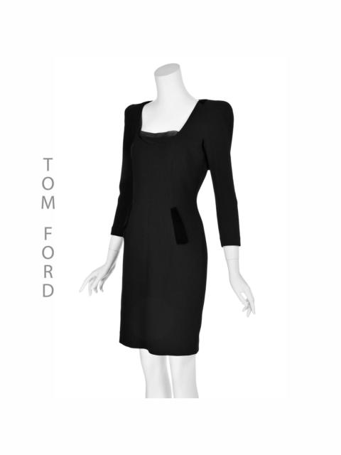 TOM FORD Black Crepe Cocktail Dress 