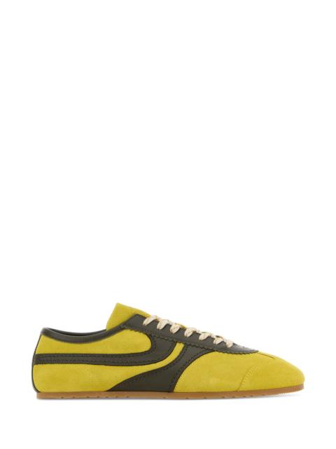 Dries Van Noten Two-tone suede sneakers
