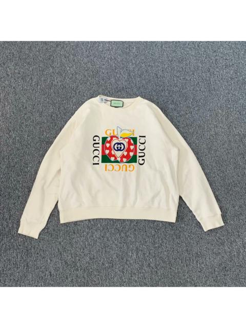 GUCCI Gucci Valentine's Day Apple Limited Edition Sweatshirt