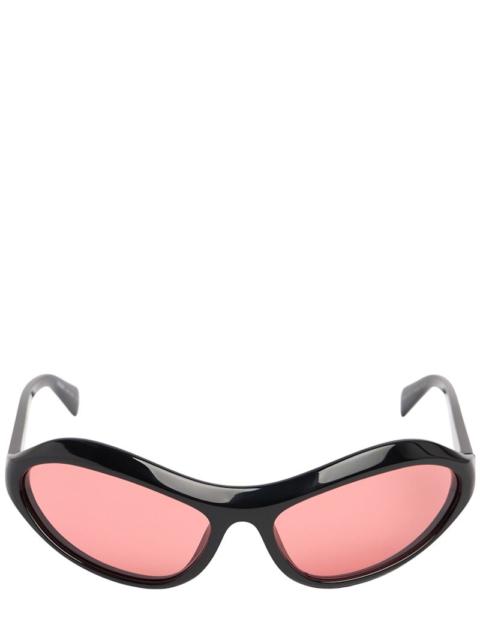 Round acetate sunglasses