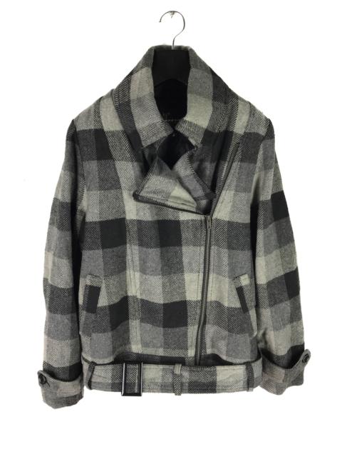 Other Designers Japanese Brand - RUSH HOUR PLAID SWING HEAVY MOTO RIDER JACKET