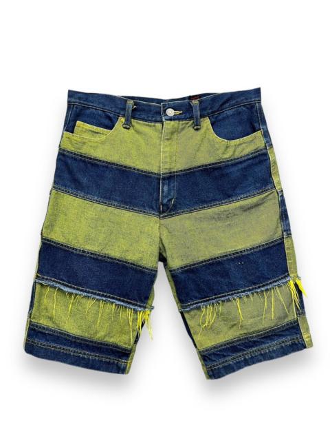 Other Designers Japanese Brand - SICK Frayed Hem Hagi Patchwork Designer Made In Japan Shorts