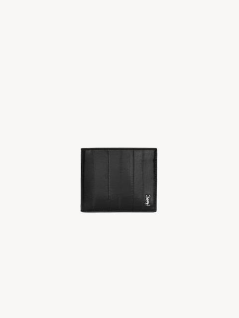 SAINT LAURENT TINY CASSANDRE EAST/WEST WALLET IN EEL