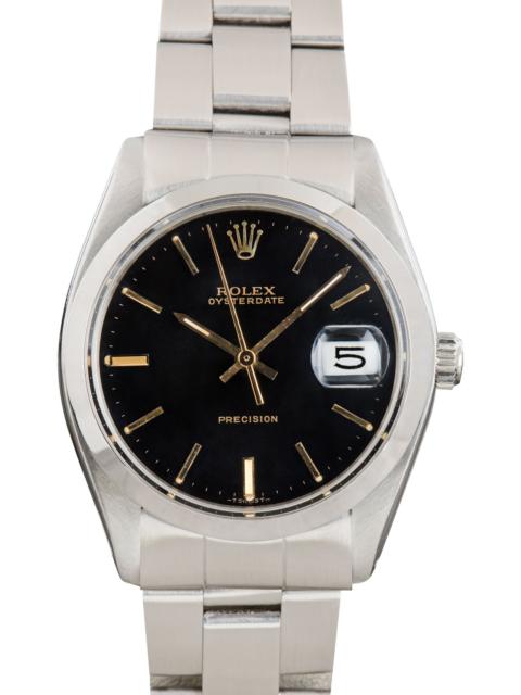 ROLEX Preowned Rolex OysterDate Ref 6694 Black Dial