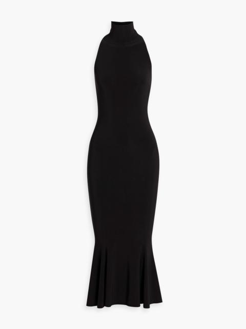 NORMA KAMALI Stretch-jersey halterneck midi dress
