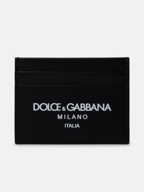 Dolce & Gabbana Black leather card holder