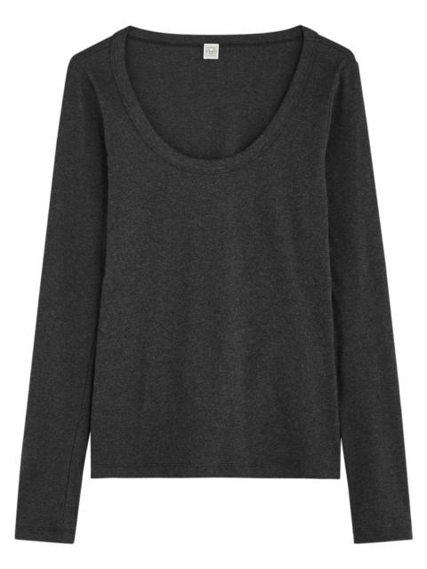 TOTEME Toteme Ribbed Stretch-cotton top