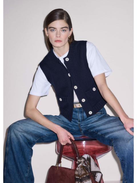 ME+EM Straight Crop Vest