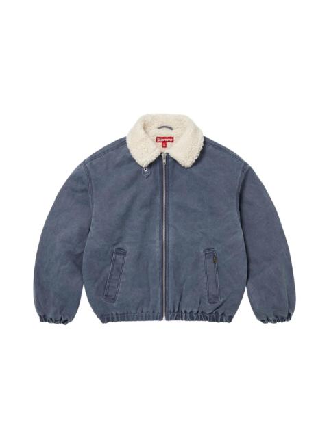 Supreme Supreme Faux Shearling Lined Bomber Jacket 'Navy'