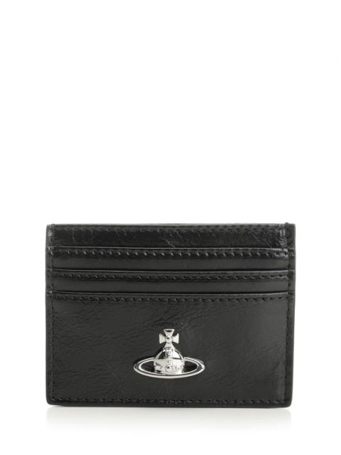 Vivienne Westwood Card Holder Flat Small Leather Goods Black