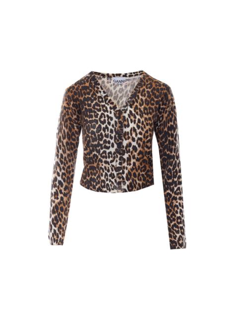GANNI Ganni Women Leo Print Cardigan