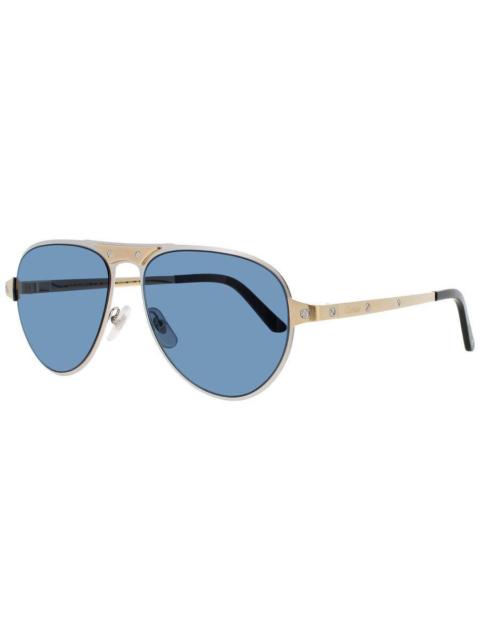 Cartier Cartier Men's Gold Tone Rectangular Sunglasses CT0533S002