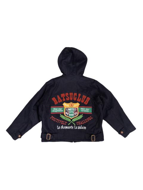 Other Designers Vintage - Japanese Batsuclub Embroidery Heavy Hooded Wool Jacket