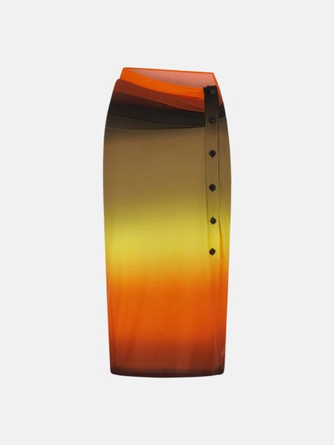 THE ATTICO MULTICOLOR MIDI SKIRT