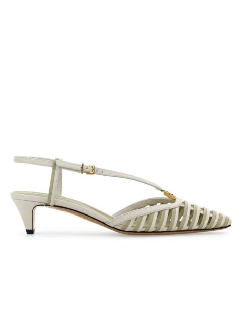 FENDI Fendi FFold Leather Pumps