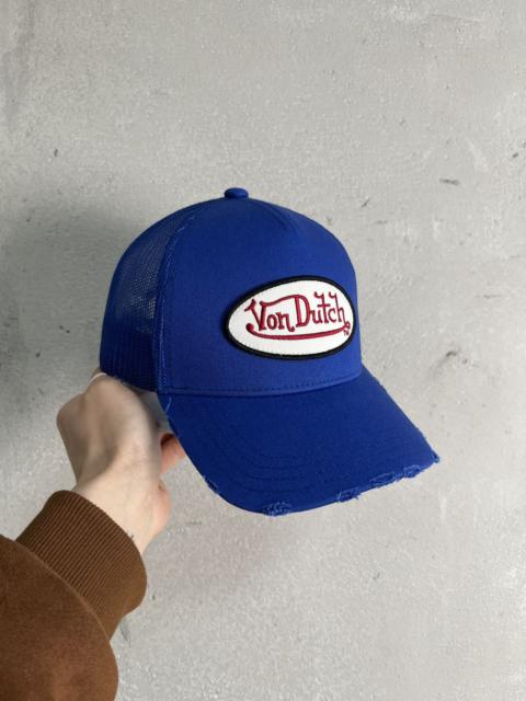 Hype - Deadstock Von Dutch Blue Trucker Hats Adjustable Womens