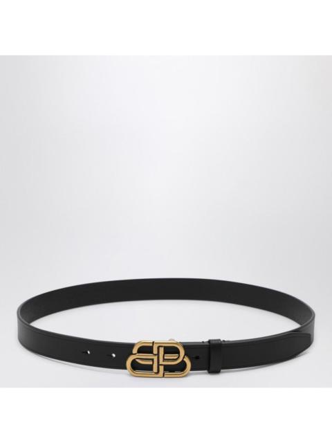 BALENCIAGA Balenciaga Black Leather Bb Belt Women