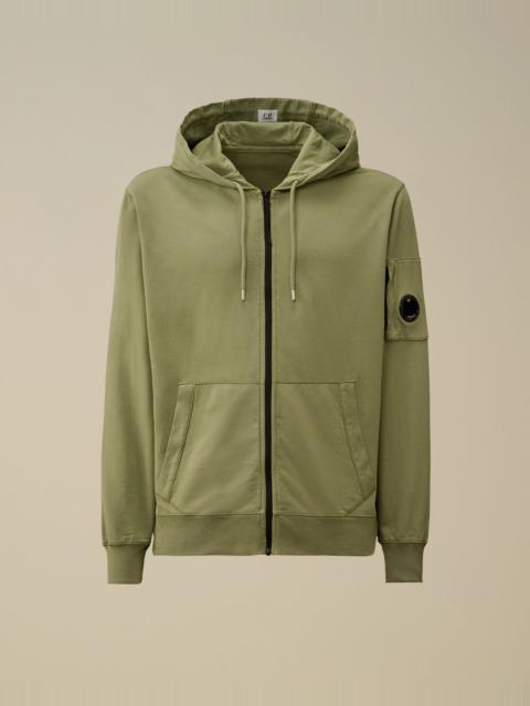 C.P. Company Light Fleece Hooded Full Zip Sweatshirt