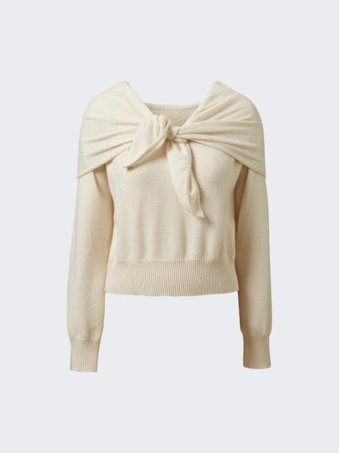 TOVE Malia Long Sleeve Knit Top Cream
