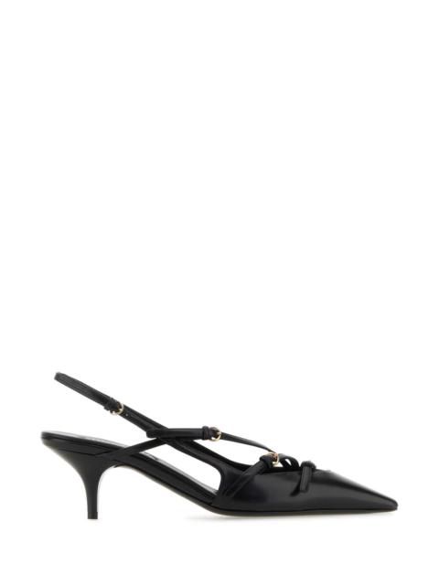 Miu Miu Miu Miu Women Black Leather Pumps