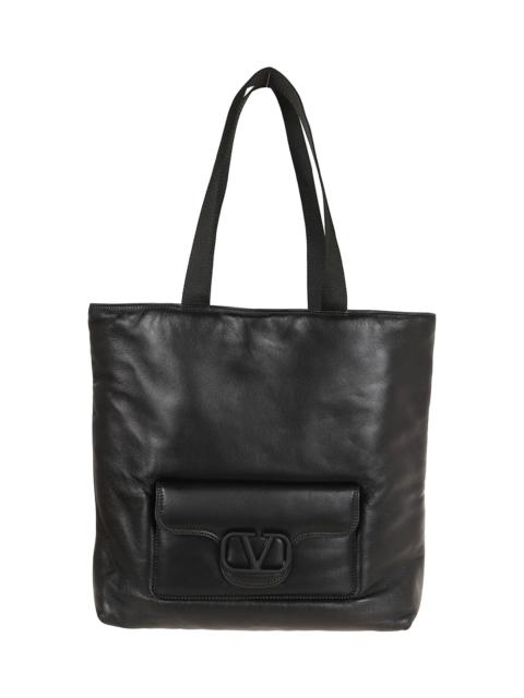 Valentino Black Nappa Leather Valentino Garavani Noir Shopping Bag