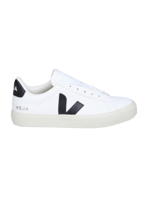 VEJA Campo Chromefree In Black And White Leather