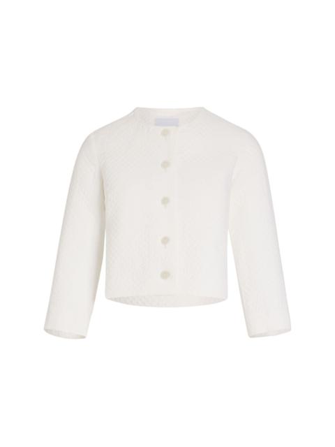 PATOU collarless quilted jacket