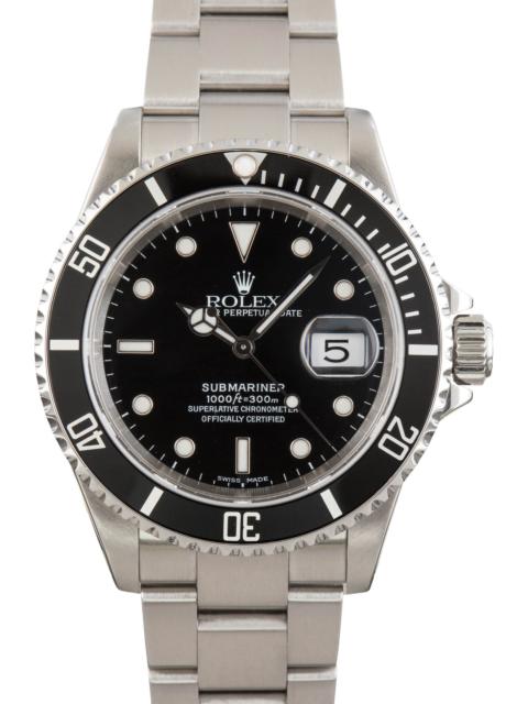 ROLEX Men's Rolex Submariner Ref 16610 Black