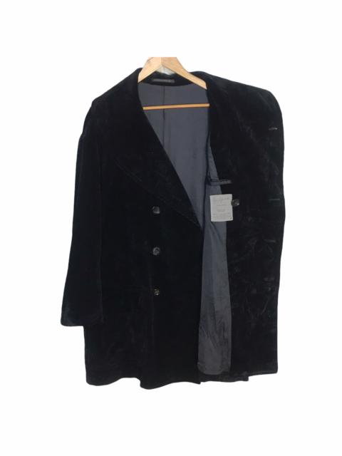 Yohji Yamamoto pour homme oversize black curdoroy coat