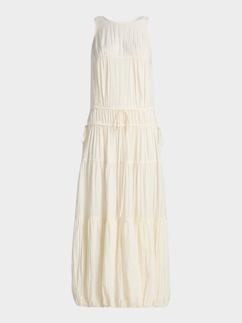 CO Soft Pleated Turn Up Midi Dress