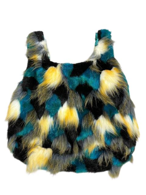 Other Designers United Colors Of Benetton - 🔥Benetton Faux Fur Magnetic Closure Tote Y2K LGB IF 6 9