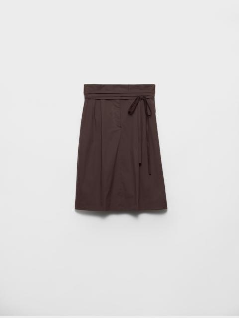 Prada Poplin wrap skirt