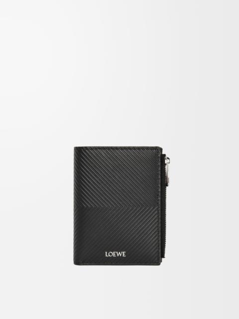 Loewe Slim compact walllet in textured classic calfskin