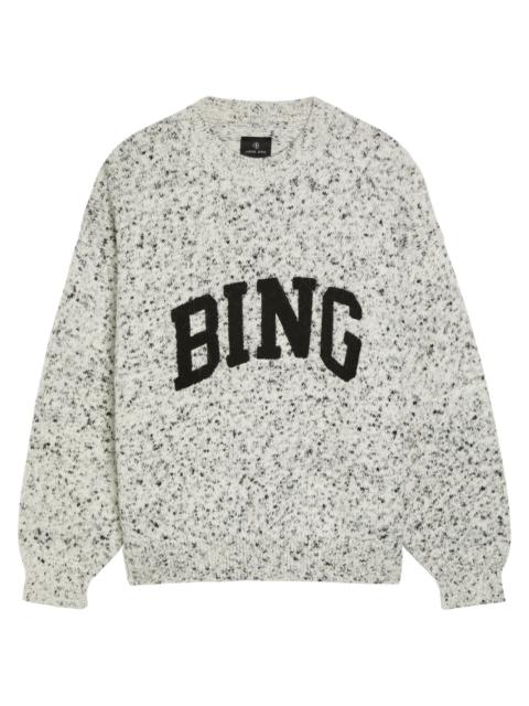 ANINE BING Anine Bing Sydney Logo-appliquéd Knit Jumper