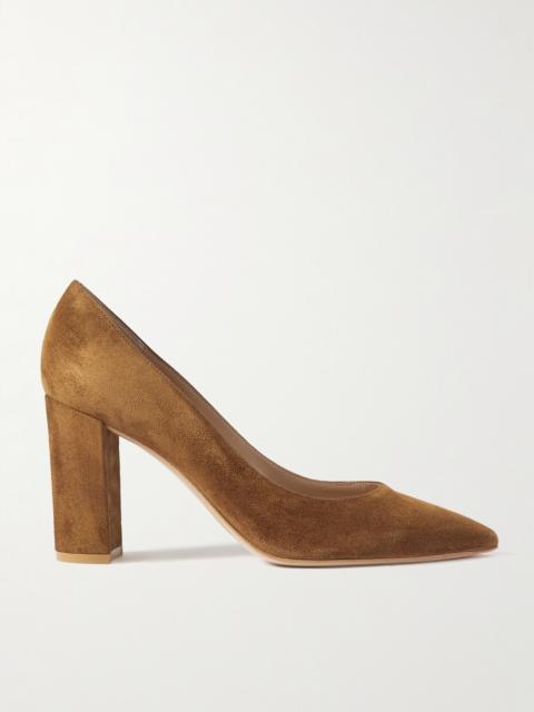Gianvito Rossi Piper 85 Suede Pumps