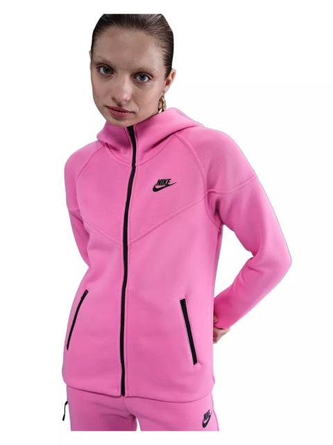 Nike Women's Sportswear Tech Fleece Windrunner Full-Zip Jacket -Pink/Black