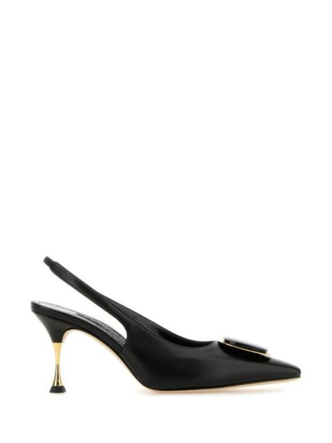 Manolo Blahnik Manolo Blahnik Women Black Nappa Leather Chiaran Pumps