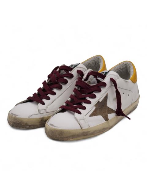 Golden Goose Super Star Classic Sneakers Leather White Yellow 40 $595