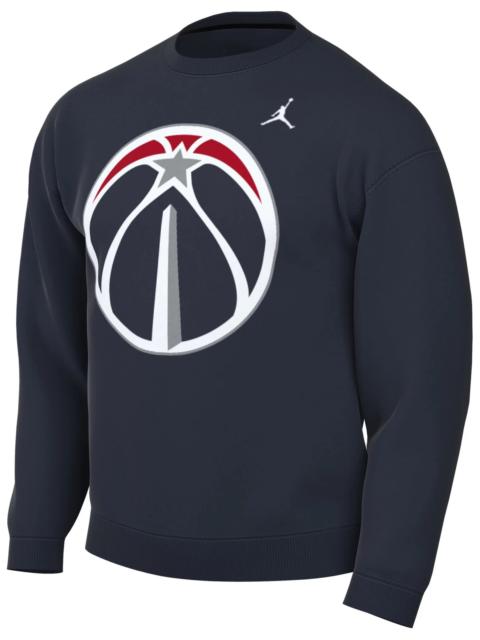 Jordan Nike Men's Washington Wizards Navy Statement Logo Crewneck Sweatshirt
