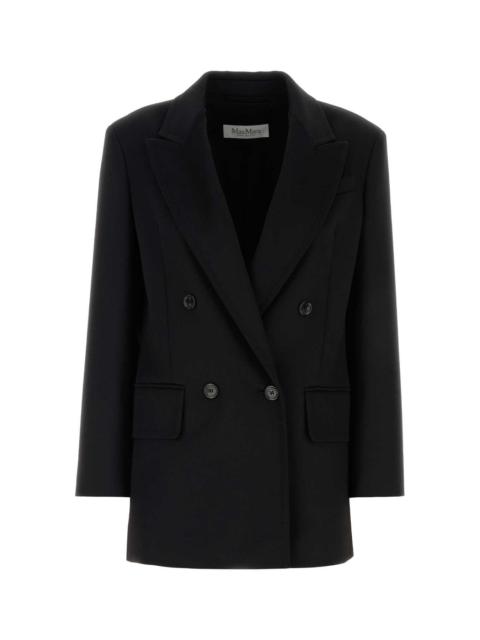 Max Mara Max Mara Women Black Camel Olimpia Blazer