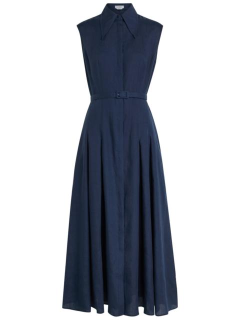 GABRIELA HEARST Gabriela Hearst Durand Belted Linen Shirt Dress