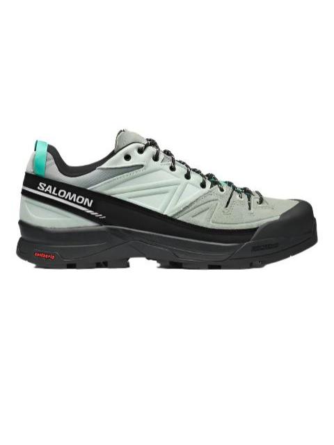 SALOMON X-ALP LEATHER SNEAKERS (BLACK/GREEN MILIEU/BAY)