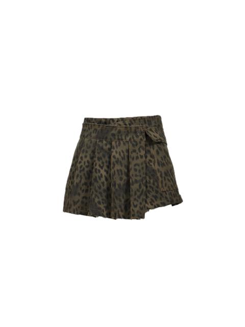 ■ANDERSSON BELL■ Leopard wrap skirt pants apa830w(KHAKI) MUSINSA | ANDERSSON BELL FOR WOMEN Leopard wrap skirt pants
