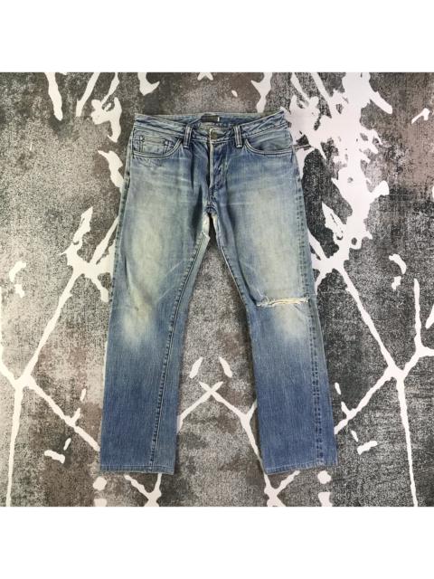 Other Designers Full Count & Co. - Vintage Fullcount Selvedge Jeans Distressed Denim KJ2304