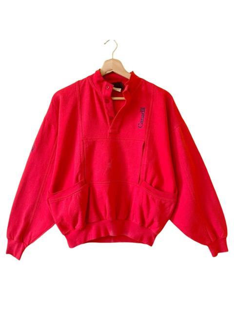 Other Designers Vintage - 90’s Vancouver Canada Button Up Sweatshirt Size M