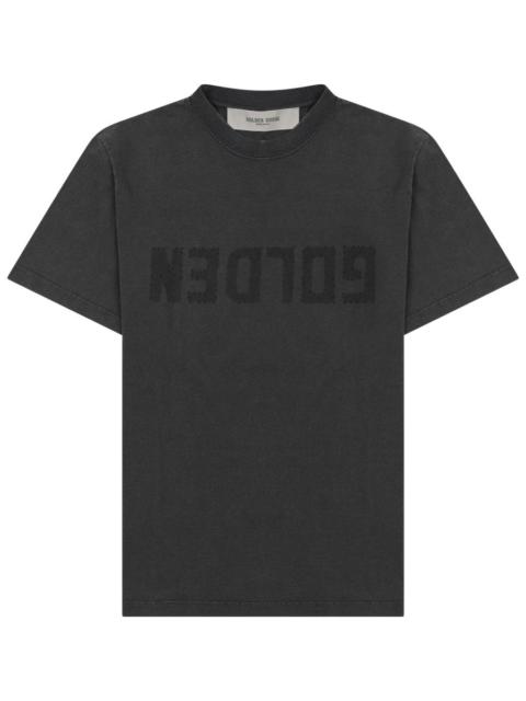 Golden Goose Golden Goose Women T-Shirt In Jersey Distressed Con Logo