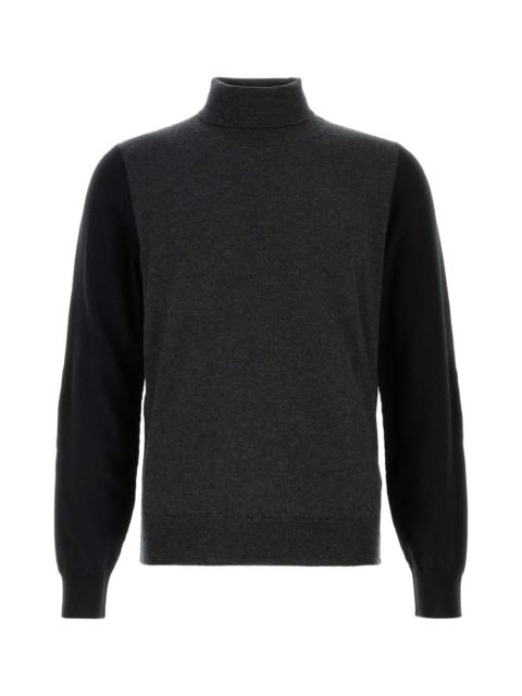 Maison Margiela Maison Margiela Men Two-Tone Wool Sweater